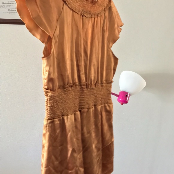 Stretch, UNIQUE SPECTRUM GOLD BLOUSE. Size LARGE - Picture 6 of 8